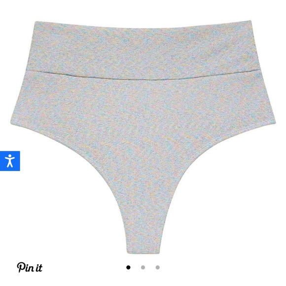 Montce Disco Sparkle Added Coverage High Rise Bikini Bottom - Picture 5 of 5